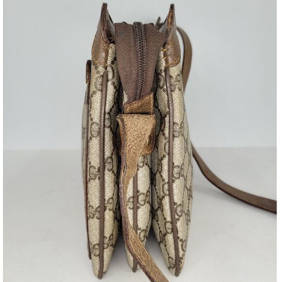 Gucci Vintage GG Monogram Supreme Sherry Web Ophidia Accordion Shoulder Bag - Picture 5 of 16